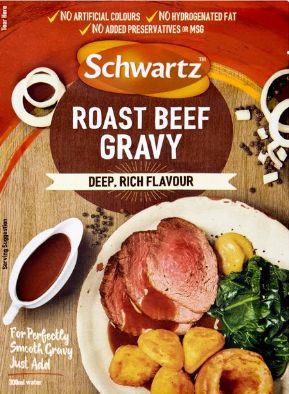 Schwartz Sachets - Classic Roast Beef Gravy 6 x 27g